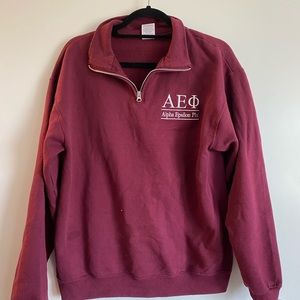 Alpha Epsilon Phi quarter zip sweatshirt
